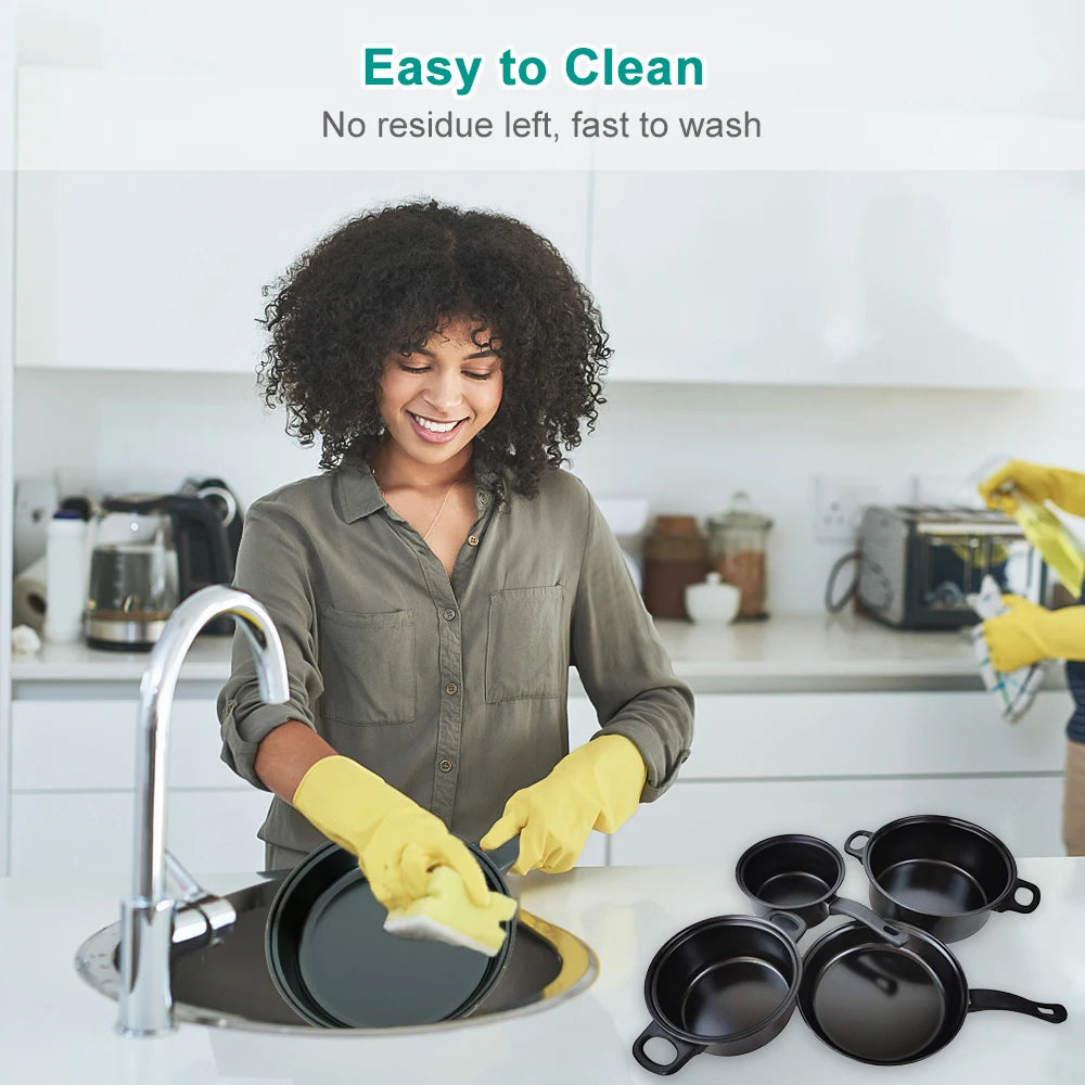 👨‍🍳SET DE OLLAS Y SARTENES ANTIADHERENTES +  UTENSILIOS DE COCINA DE 13 PIEZAS🍳